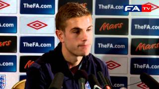 Jordan Henderson press conference ahead of England vs France - 15-11-10