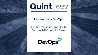DevOps Essentials - Leadership in DevOps & Creating Self-Organizing Teams