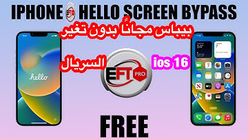 iPhone 7+ 8+ X iOS 16.. iCloud Bypass Hello Screen Without Change SN done by eft pro
