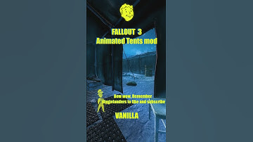 FO3 | MOD 💾FALLOUT 3 Animated Anchorage Tents short 3 #fo3  🎪 #mod  #fallout3  #modding