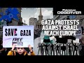 Gaza protests against israel reach europe pakistan observer