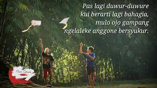 Story WA Urip iku koyo layangan