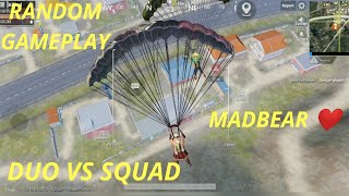 No chicken dinner today😭.Random Gameplay Duo vs squad surviving!!! [PUBG mobile].MADBEAR ❤️