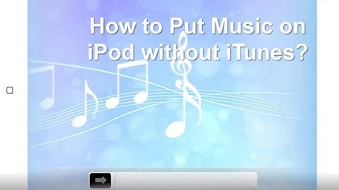 How to transfer music from computer to ipod without itunes