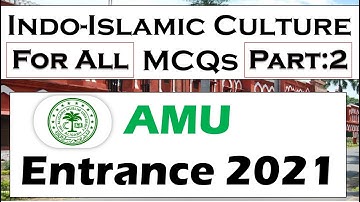 Indo-Islamic Culture MCQs (Part:2). For AMU Entrance 2021. Indo-Islamic MCQs. #gktk #gktkshorts
