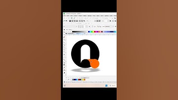 creative Q later logo design Coreldraw #tutorial #graphicdesign #shorts #ytshort