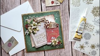 Festive Fridays #4 | let's make a 6x6 card with lots of details!