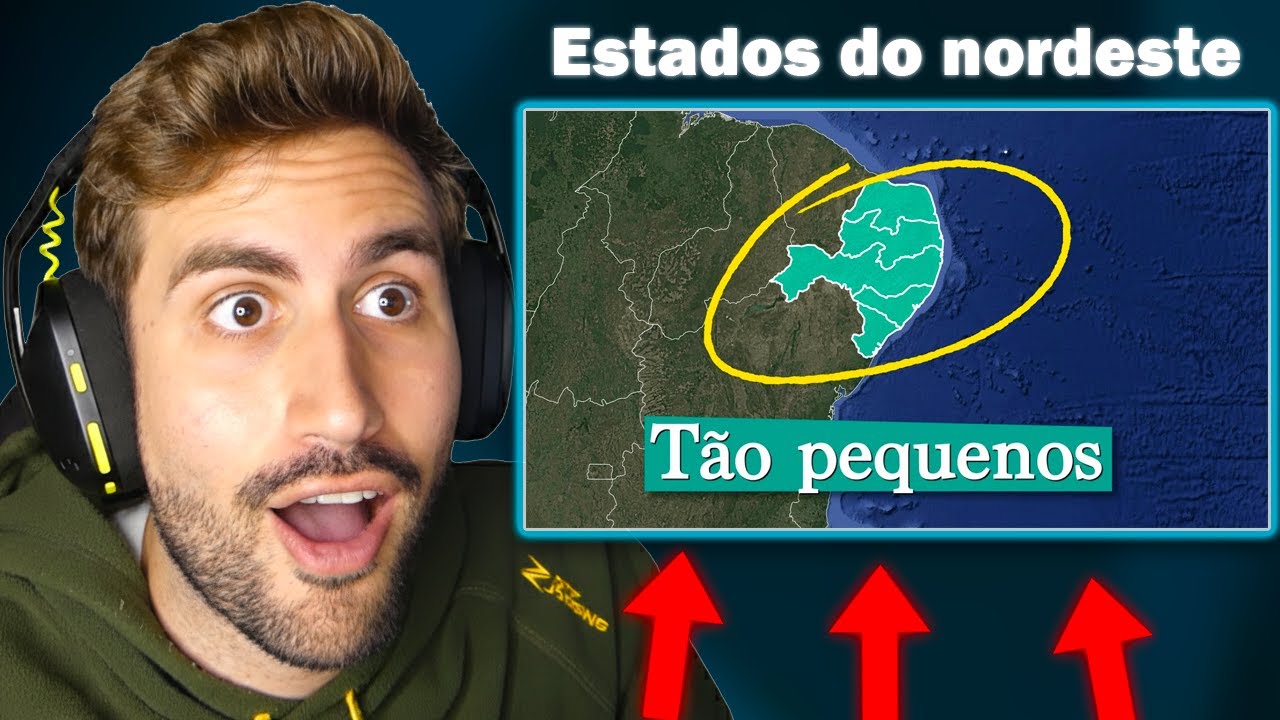 Por que os Estados do Nordeste do Brasil são TÃO PEQUENOS?
