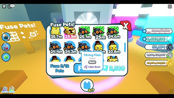 What happens when you fuse 6 Mining Mole? (Pet Simulator X)