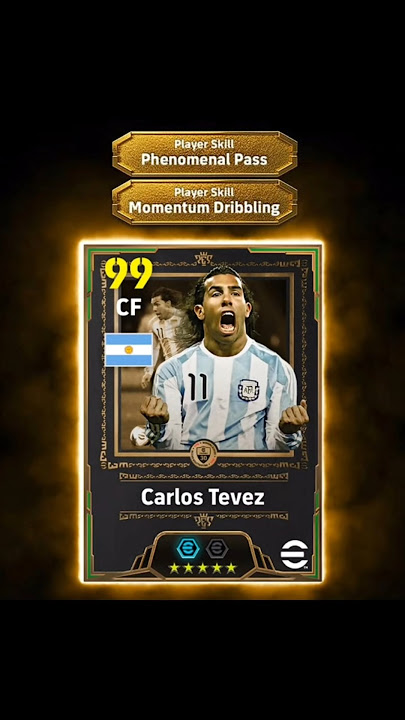 IS CARLOS TEVEZ THE NEW LEGEND TODAY?🤔 #stpgamer22 #efootball #efootball2026 #shorts