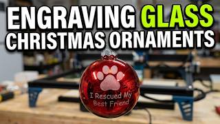 Comgrow Z1 Laser Review & Glass Christmas Ornament Engraving Tutorial