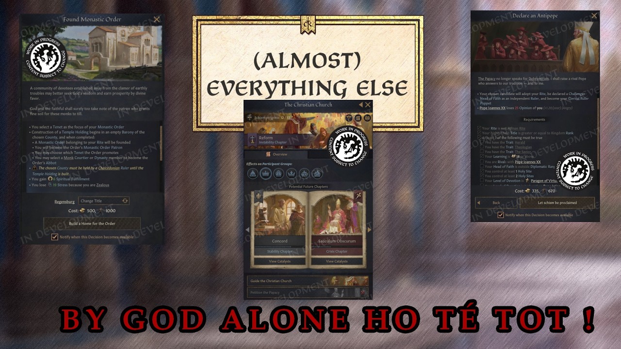Ordes monàstics, Sants, antipapes i molts més a #ck3 - By God Alone DD #07