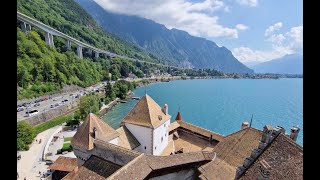 Château de Chillon sur le lac Léman à Veytaux à Montreux en Suisse