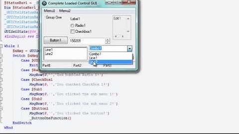 AutoIt Coding Tutorial Seven - GUI Controls and Functions