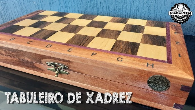 Tabuleiro de dama/xadrez em madeira veja como fazer..( Wooden board /  checkerboard see how to do it. 