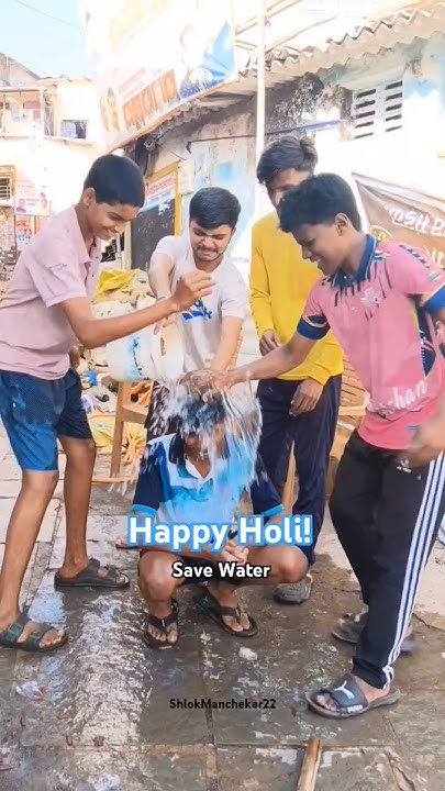 save water in holi