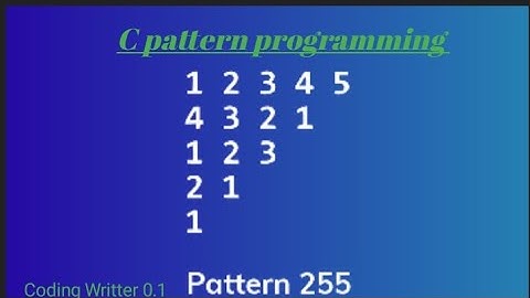 Pattern tutorial video in C programming language ll 💯🧠#coding #short #youtubeshorts