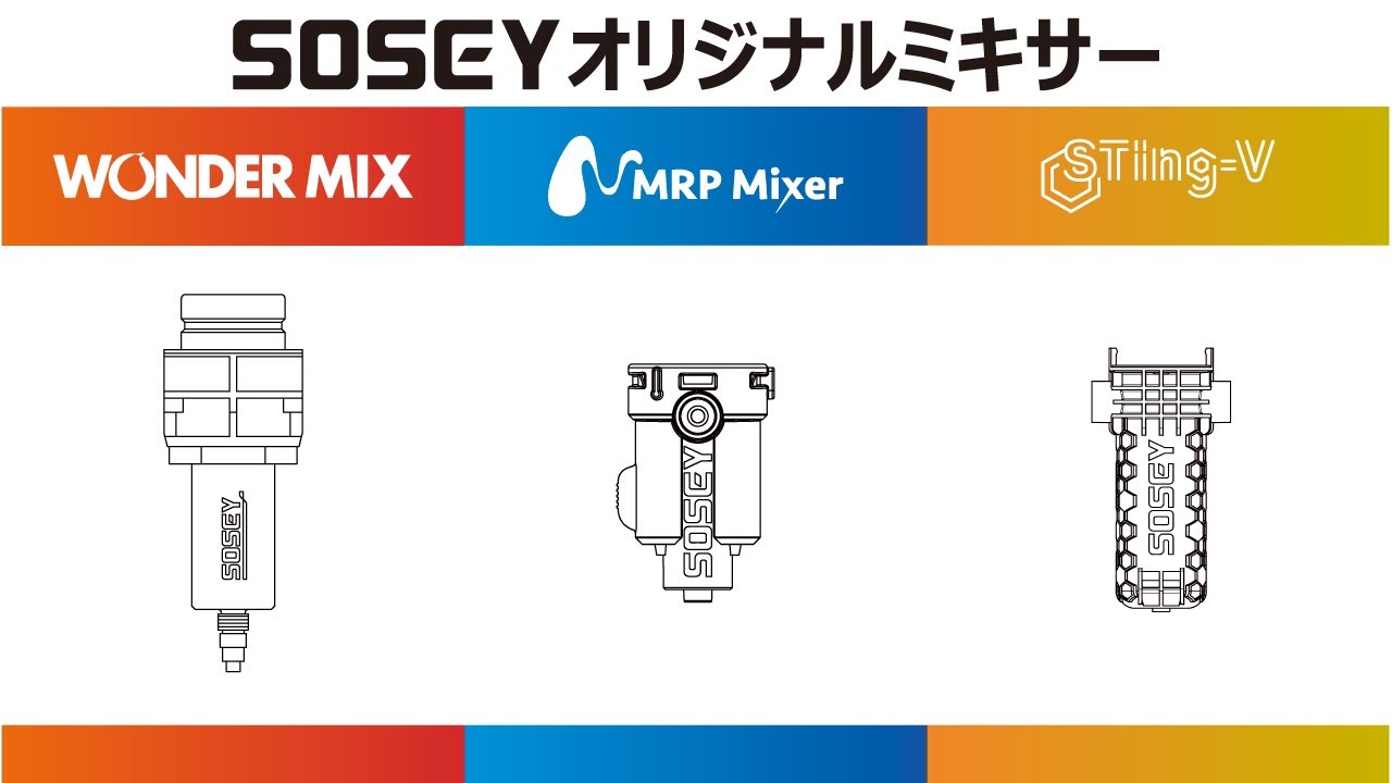 SOSEYオリジナルディスポーザブルミキサー - YouTube