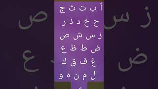 الحروف العربية سمعها