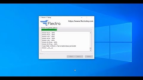 how to install flectra erp system - windows 10