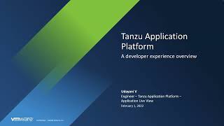 App Development with Tanzu Application Platform and Application Live View, Part 1: Onboarding an App