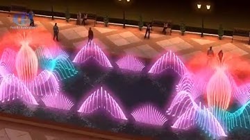 Đài phun nước nghệ thuật bể hình chữ nhật