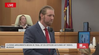 Full closing arguments | Prosecution reviews evidence with jury in ex-officer's murder trial