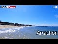 Arcachon beach (4K) | France Walking Tour