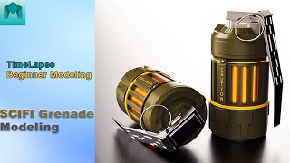 Maya Modeling: SciFi Grenade Modeling in maya Beginners