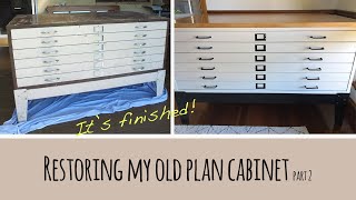 Restoring a Rusty Plan Cabinet for an Art Studio | Full Metal Cabinet Makeover Part 2