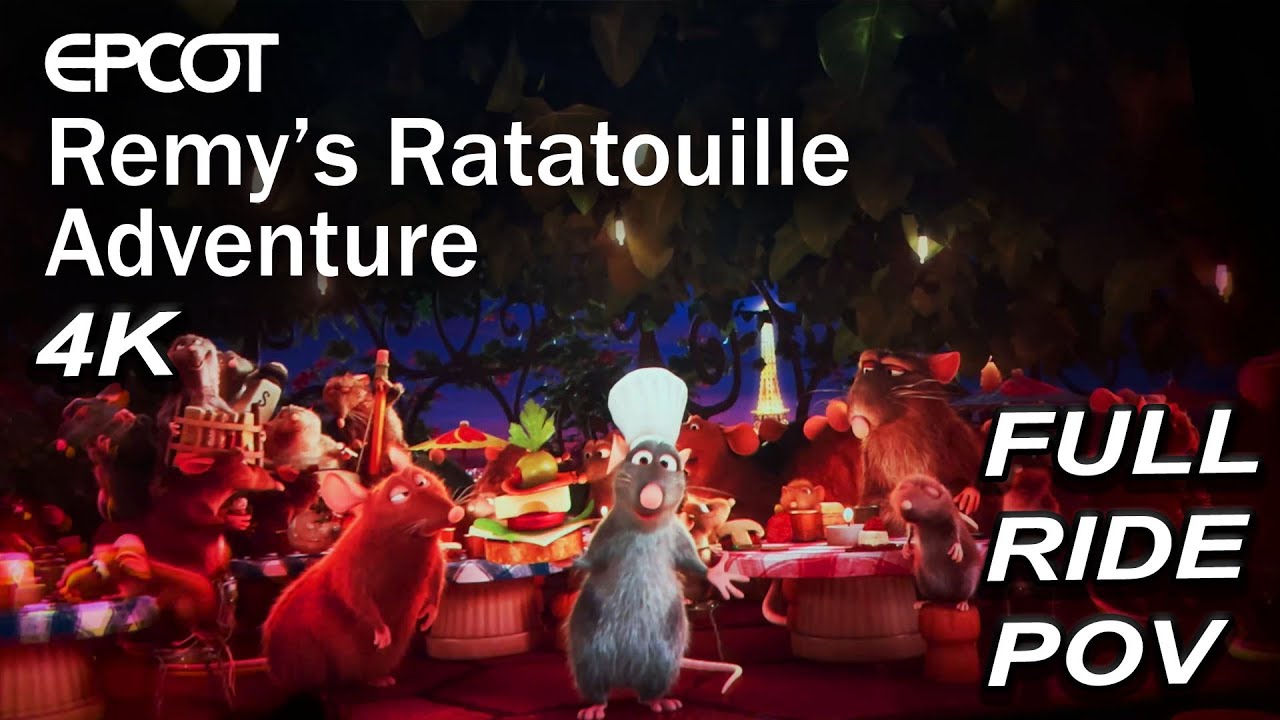 Remy's Ratatouille Adventure | Full Ride POV | 4K | Disney World Epcot ...