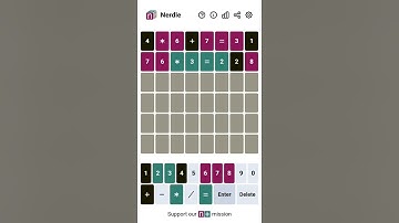 Nerdle Game 32 Solution - 20th February 2022