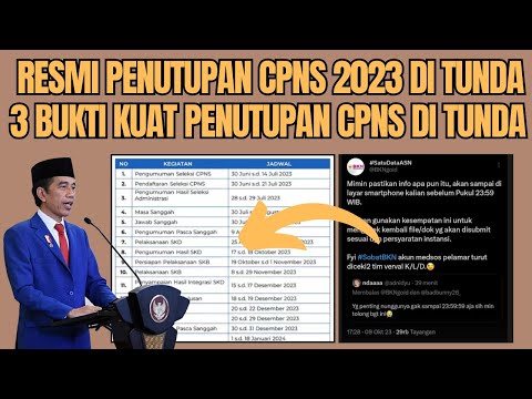 RESMI DI TUNDA ! BUKTI PENUTUPAN CPNS 2023 DI TUNDA - Info terbaru Jadwal CPNS 2023 #cpns2023