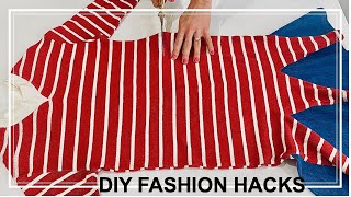 How to upstyle old clothes  || Clothes hack D.I.Y