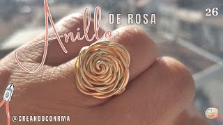 WIRE WRAPPED ROSE RING - DIY IN 8 MINUTES