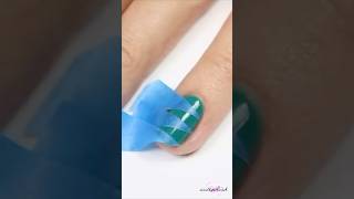 Zig Zag Nail Art Design #nailart #nails
