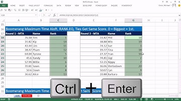 Excel Magic Trick 1135: Rank Values From Two Columns: RANK.AVE, RANK.EQ & RANK Functions