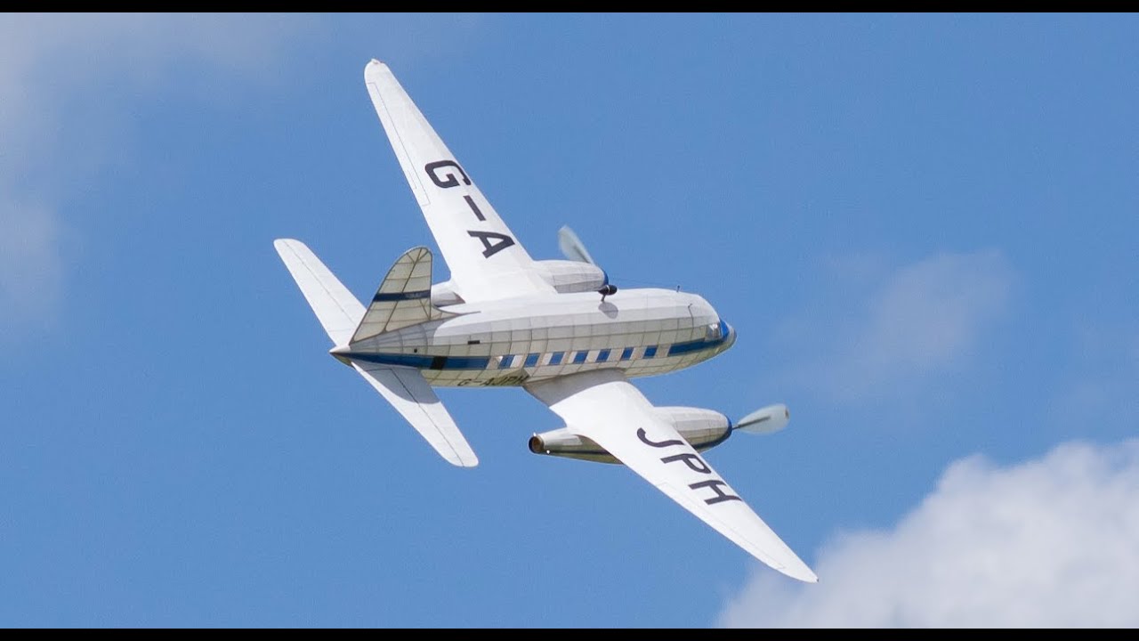 Geneseo 2014, rubber-powered Vickers Nene Viking flight - YouTube