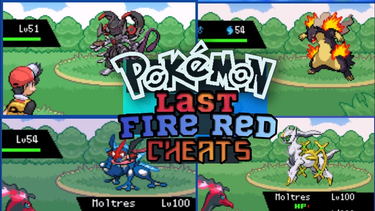 Pokemon The Last Fire Red Cheats ROM TLFR 