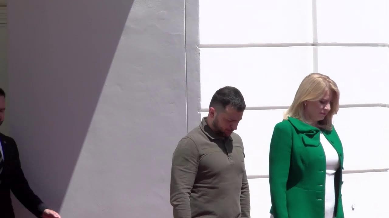 Volodymyr Zelenskyj prišiel na Slovensko a rokuje s Čaputovou