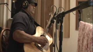 Ledward Kaapana and Donald Kaulia at Lava Tracks Studio in Kamuela Hawaii