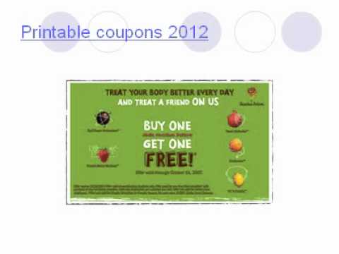 printable coupons 2012