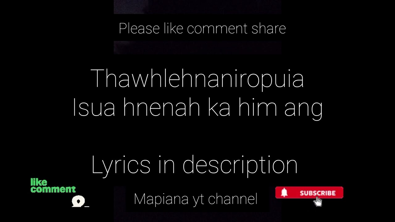 Isua hnenah ka him ang Karaoke lyrics in description
