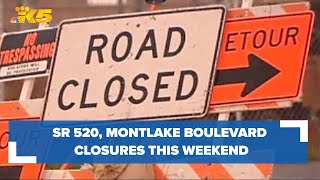 WSDOT urges drivers to prepare for series of 'monster closures' on SR 520, Montlake Boulevard