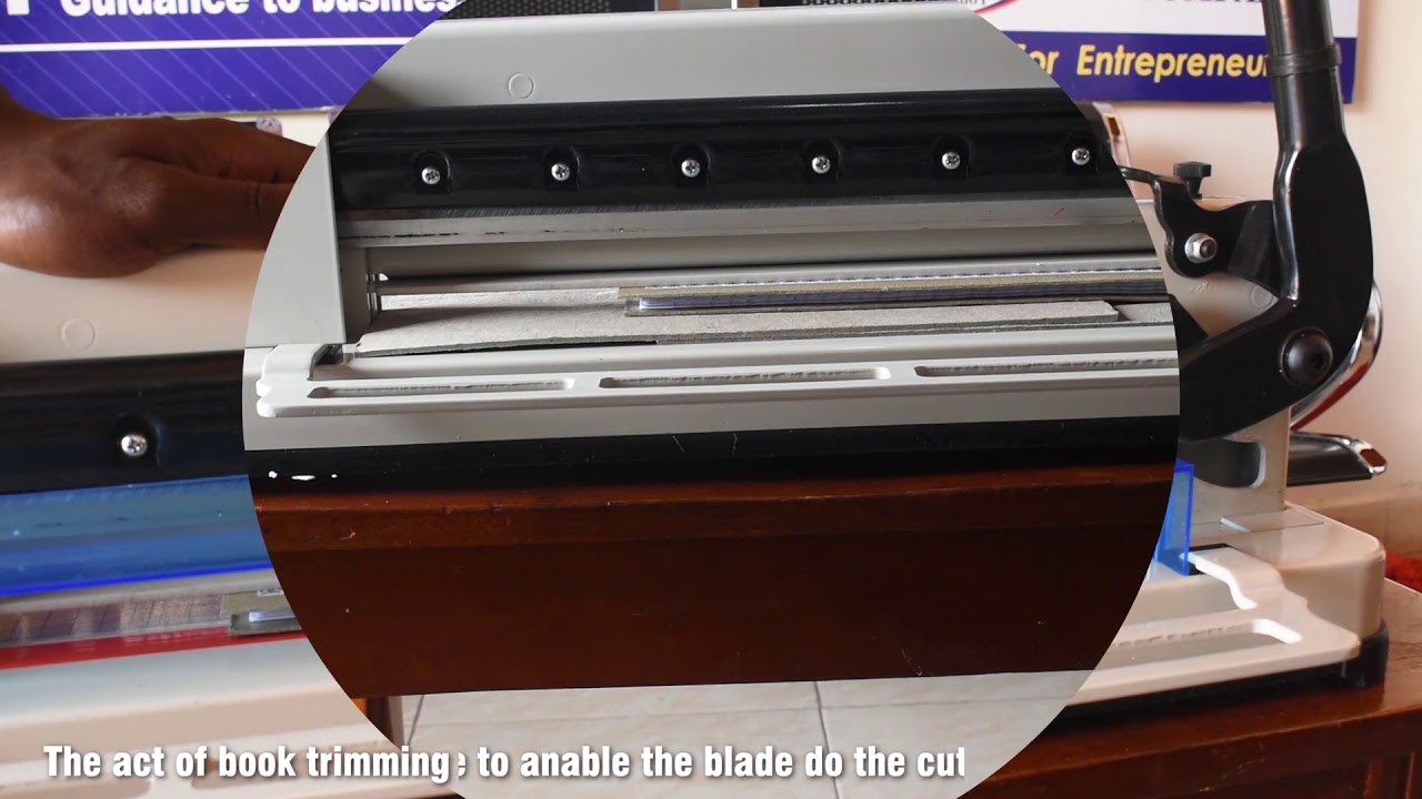 HIGH END BOOK CUTTING GUILLOTINE. EASY TO USE. MANUAL MACHINE YouTube