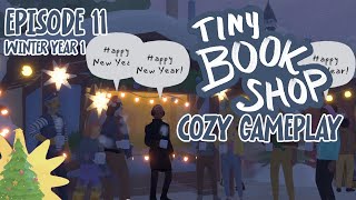 Last Winter Market and Welcoming the New Year - Tiny Bookshop [11] cozy gameplay | no commentary