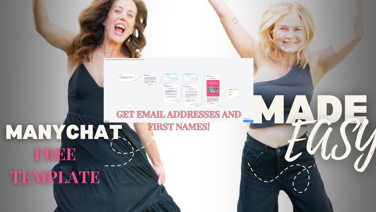 FREE TEMPLATE for gathering email and first names in Manychat