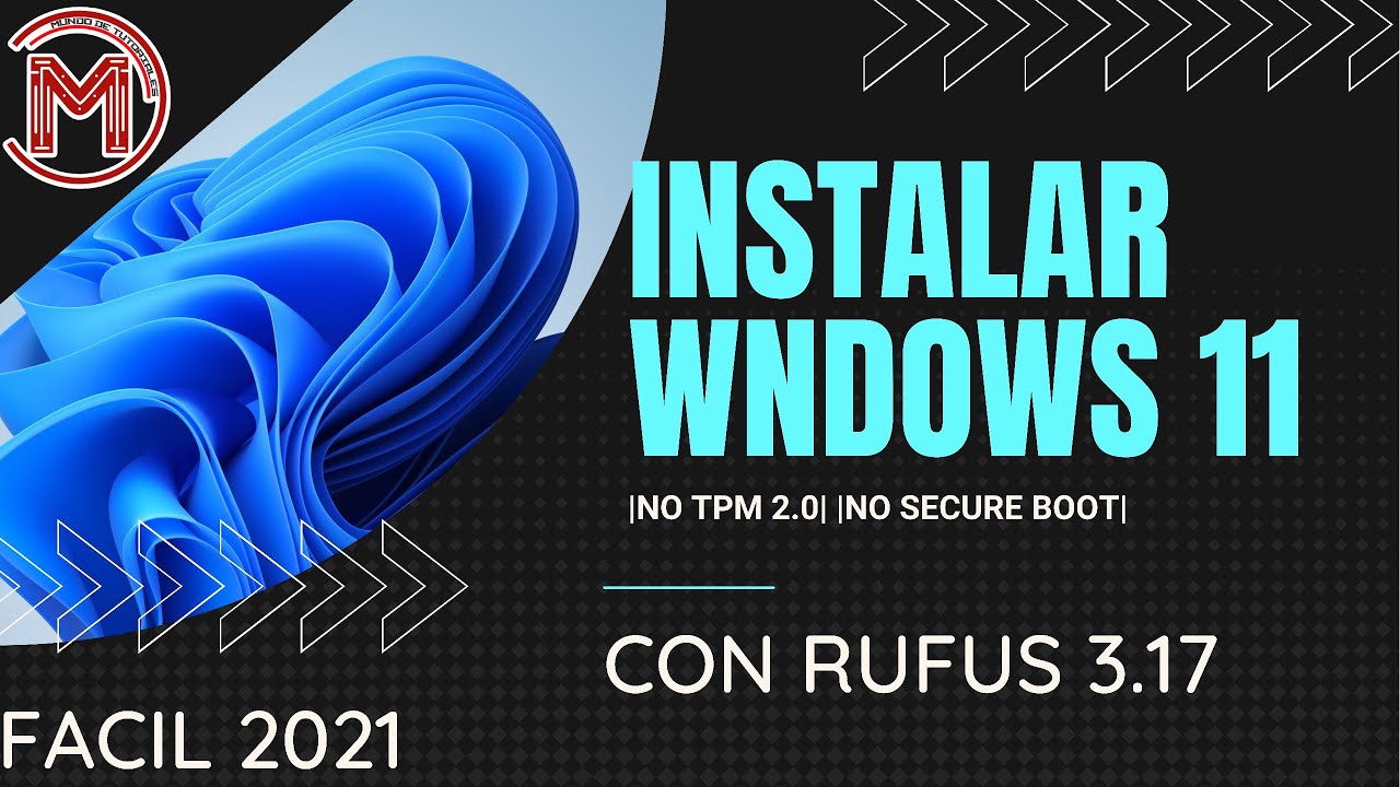  INSTALA WINDOWS 11 OFICIAL EN PC NO COMPATIBLES NO TPM NO SECURE 