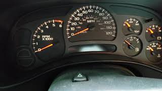 Oil life reset 2004 Silverado Sierra Chevrolet  GMC