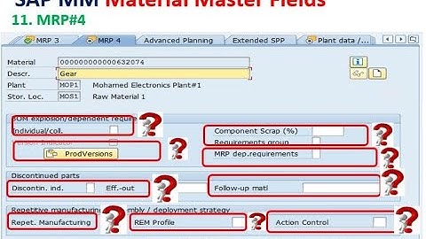 ( MRP#4 ) SAP S/4 HANA MM Material Master Detailed Explanation